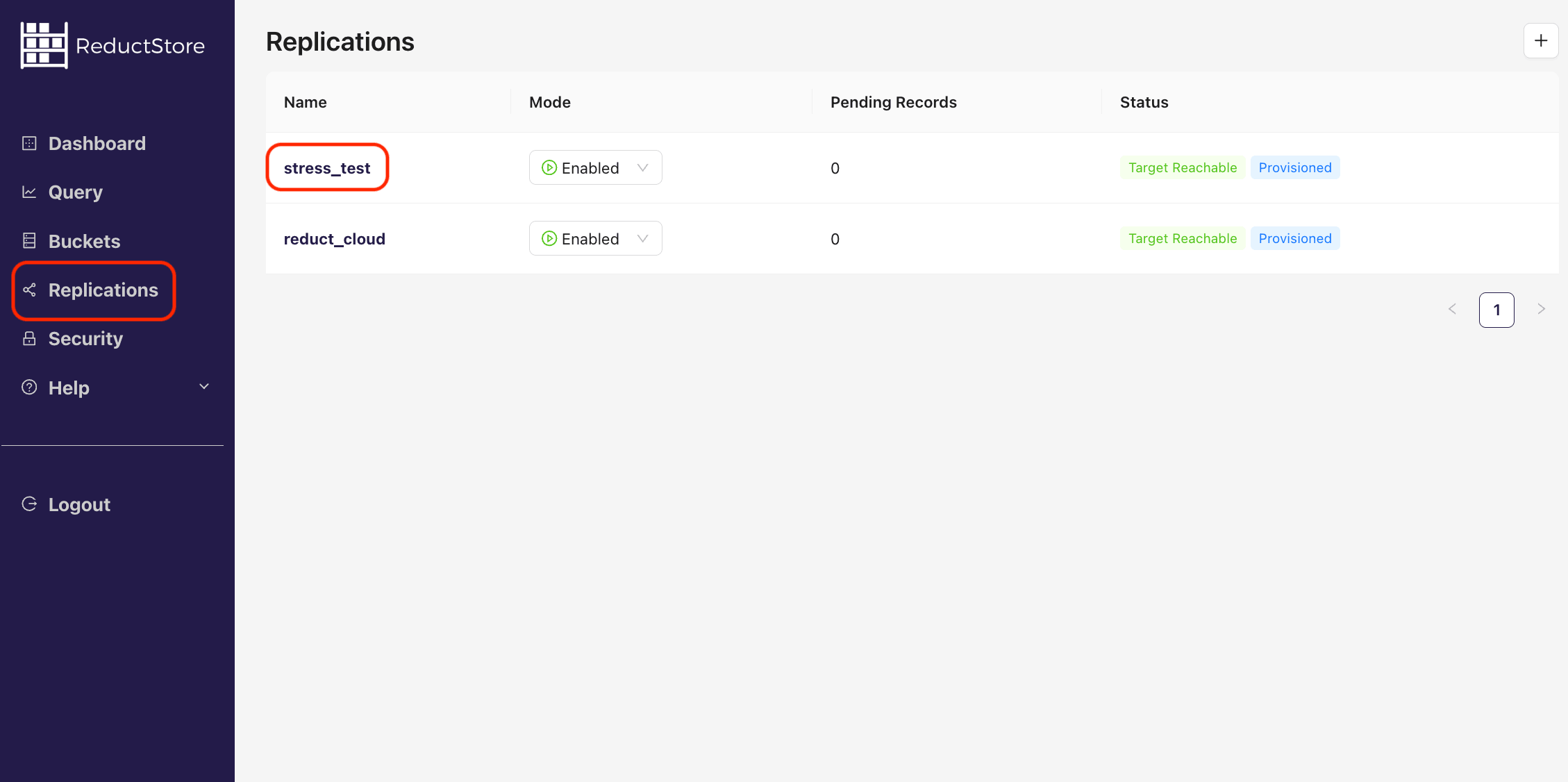 Browse Replication Task