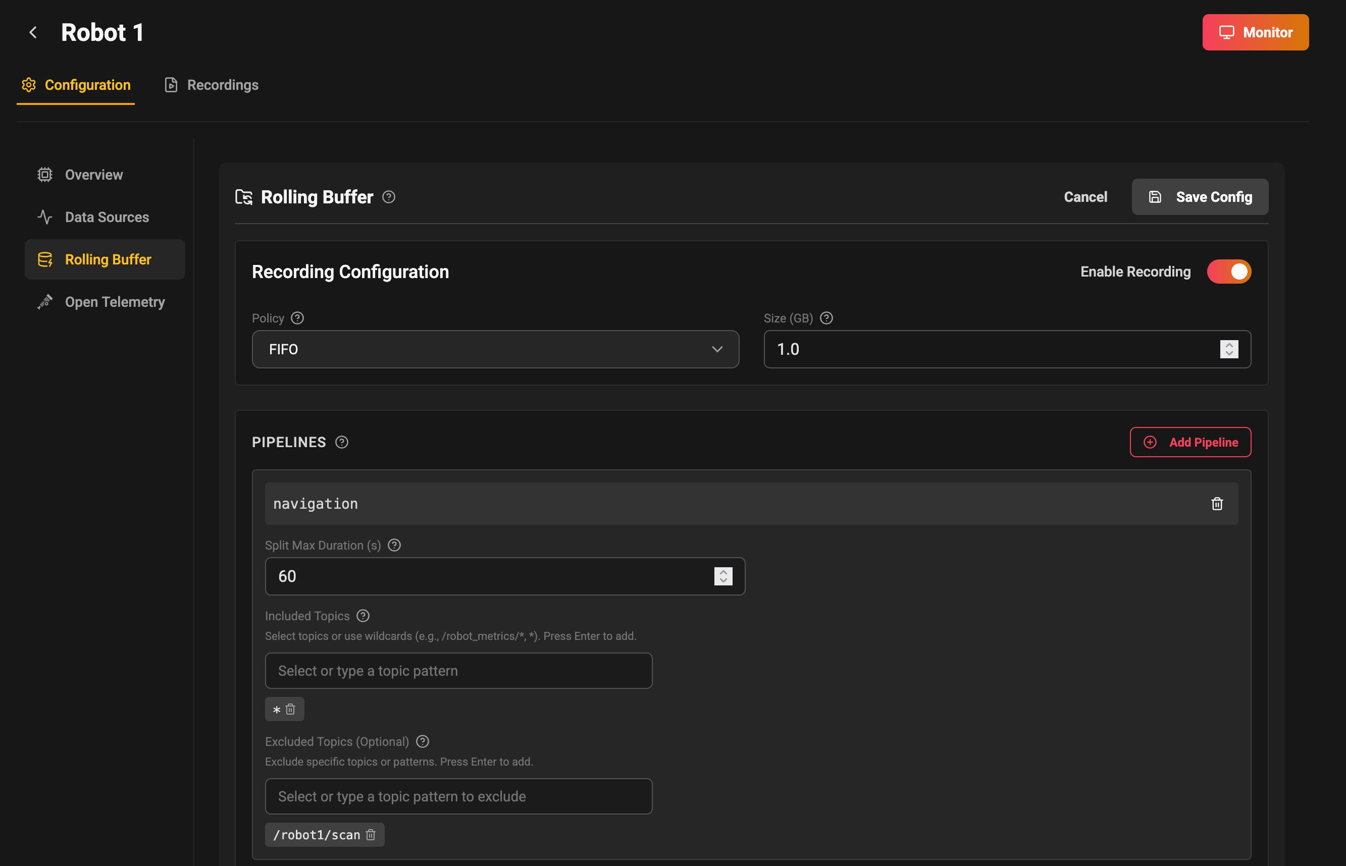INSAION Rolling Buffer editor